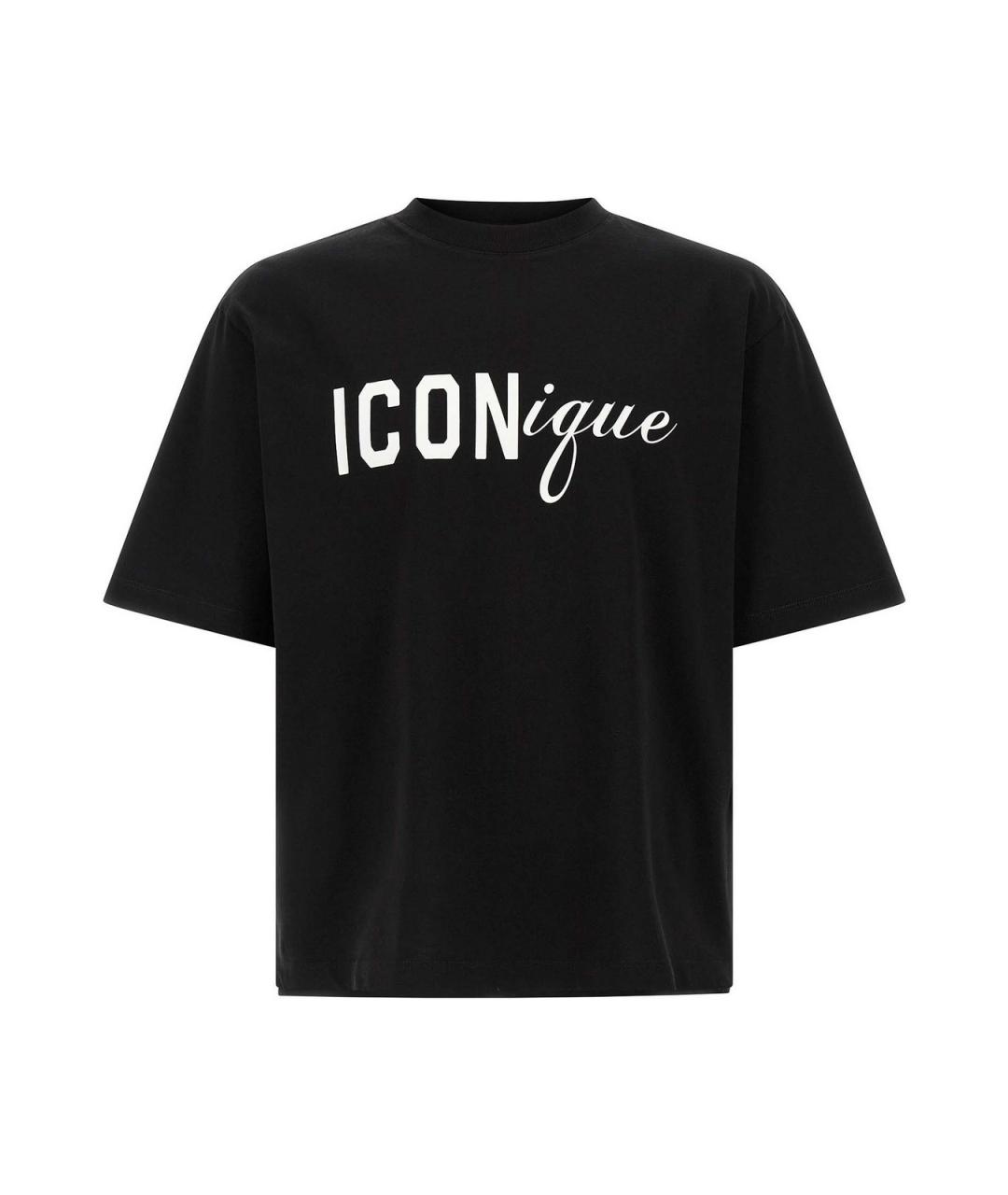 DSQUARED2 Черная хлопковая футболка, фото 1