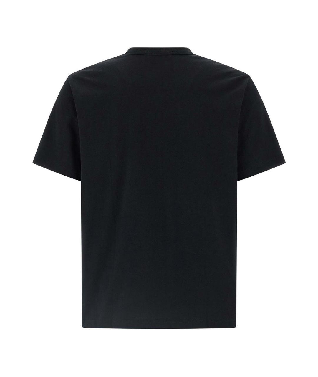 COMME DES GARÇONS HOMME PLUS Черная хлопковая футболка, фото 2