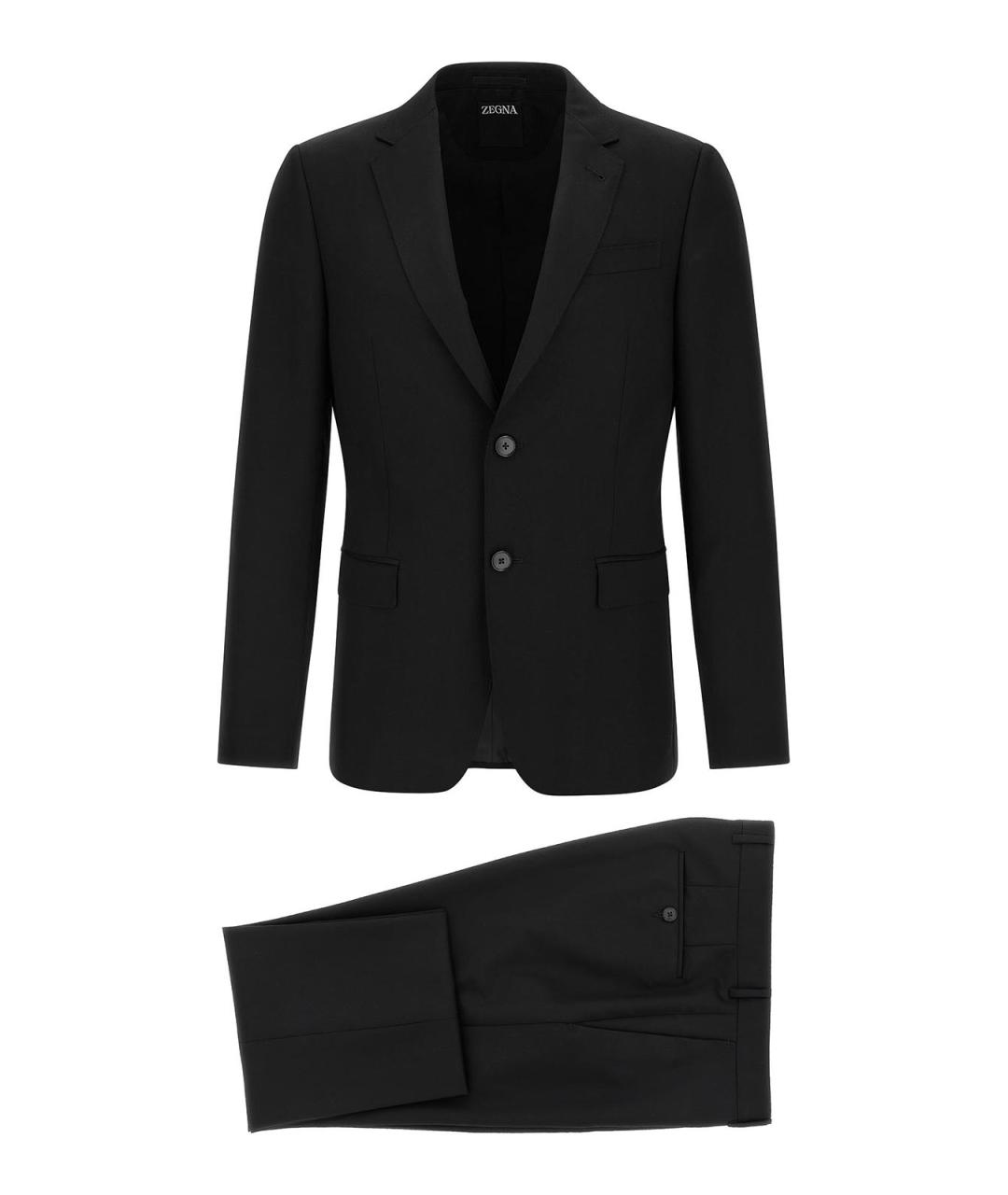 ZEGNA Черный классический костюм, фото 1