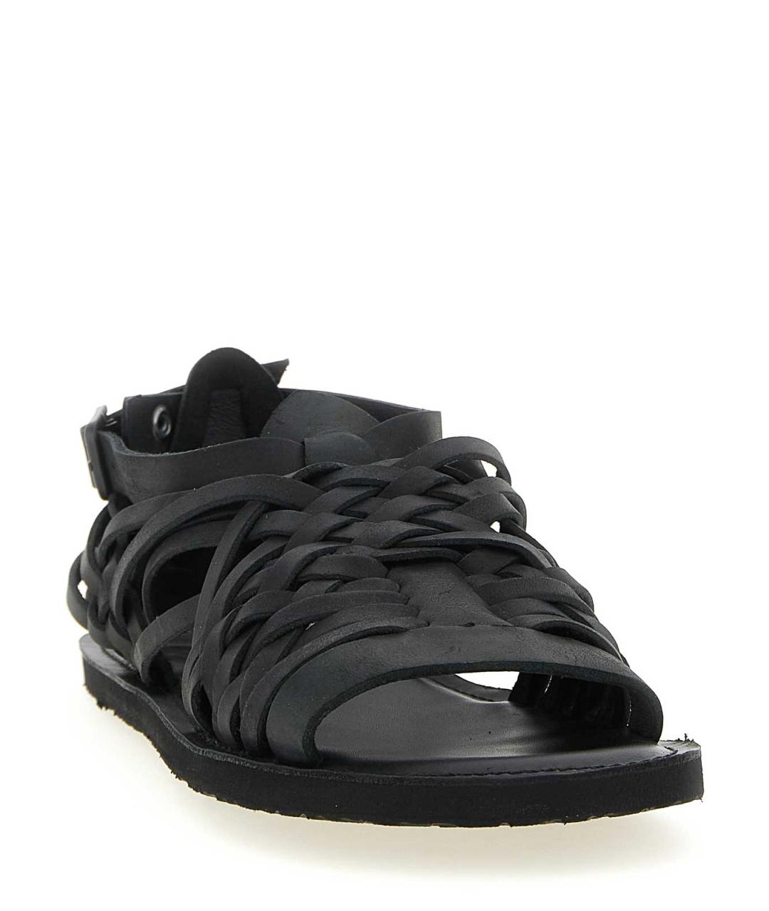 YOHJI YAMAMOTO Черные кожаные сандалии, фото 2