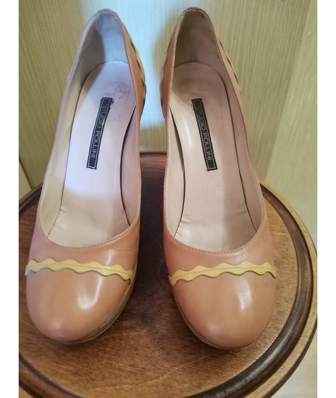 POLLINI Розовые кожаные туфли, фото 3