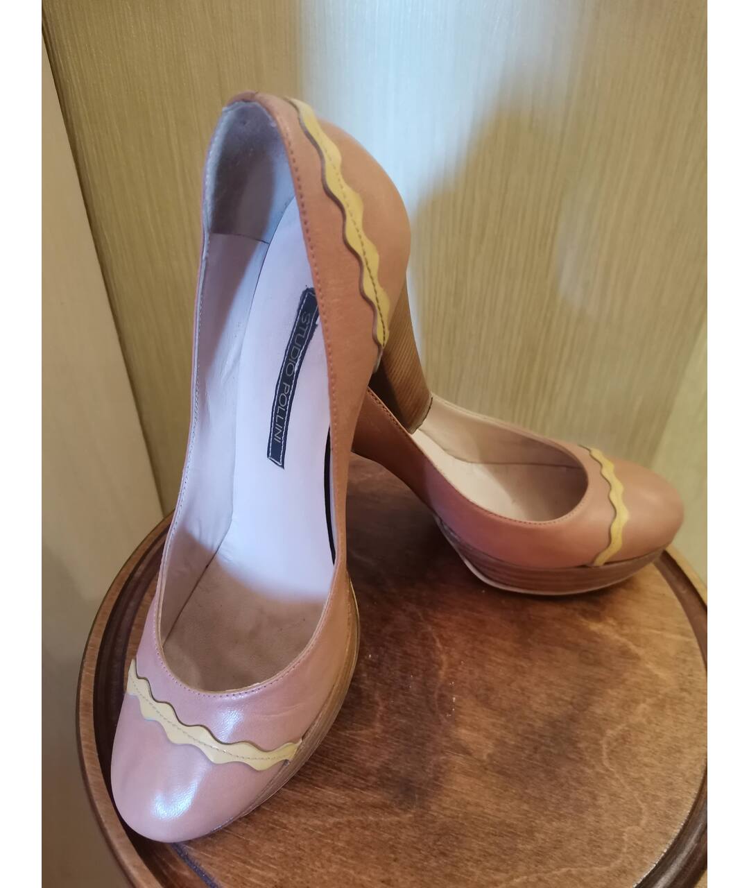 POLLINI Розовые кожаные туфли, фото 2