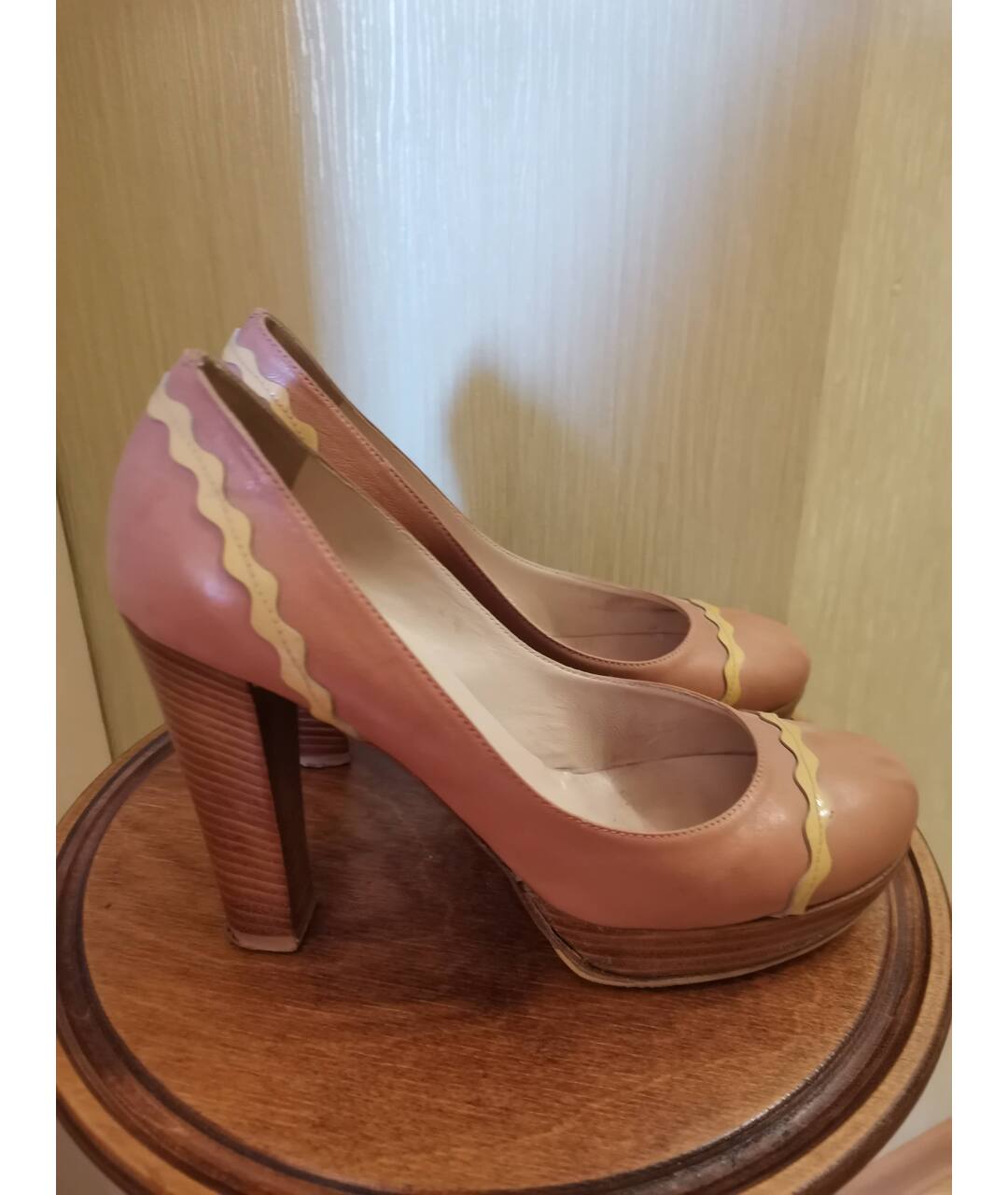 POLLINI Розовые кожаные туфли, фото 7