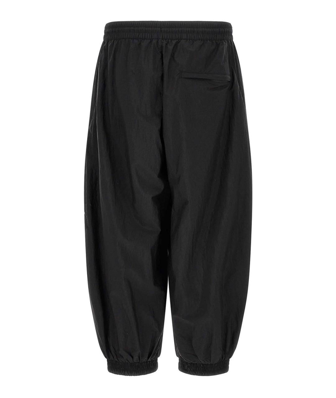 Y-3 Черные полиамидовые повседневные брюки, фото 2