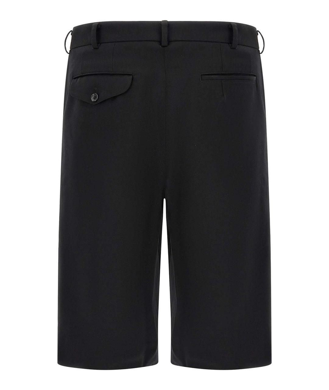 COMME DES GARÇONS HOMME PLUS Черные шерстяные шорты, фото 2