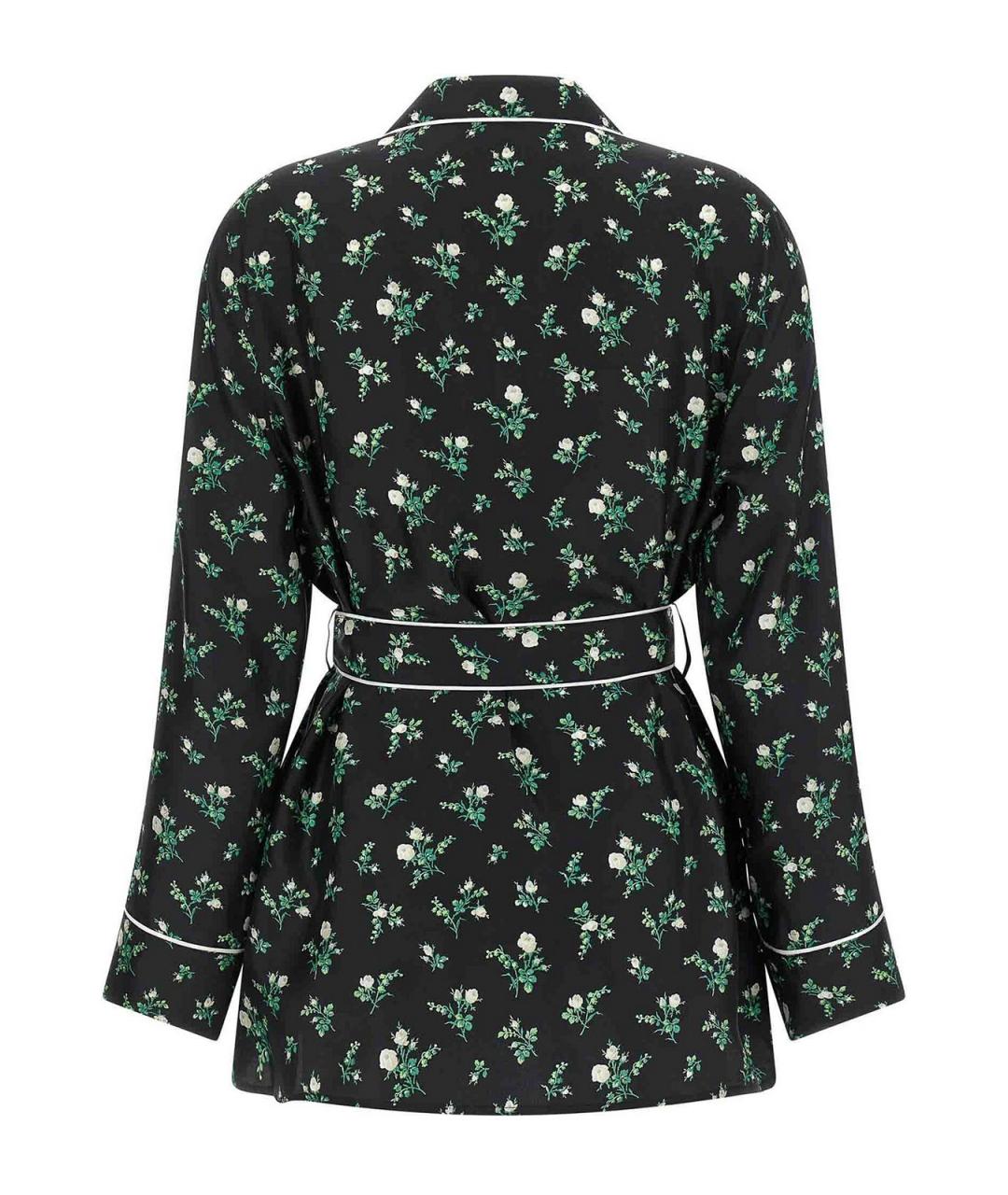 DOLCE&GABBANA Черная шелковая рубашка, фото 2
