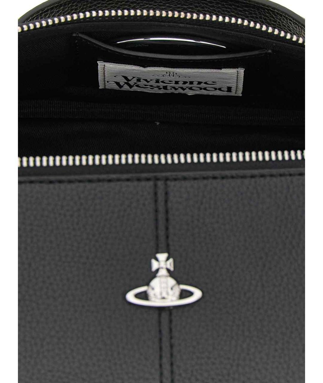 VIVIENNE WESTWOOD Черная косметичка из искусственной кожи, фото 4