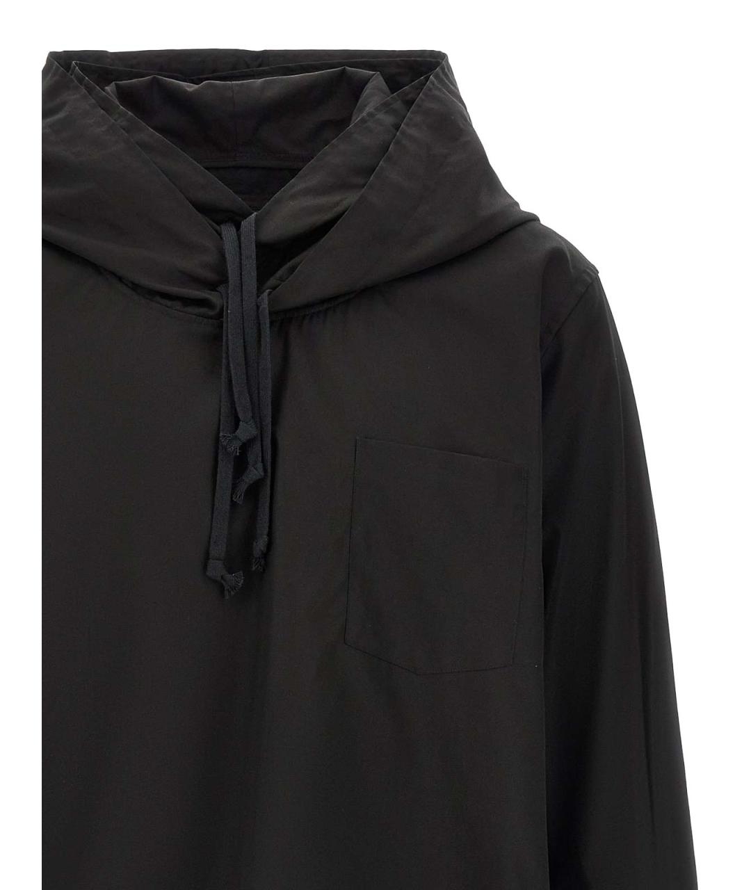 COMME DES GARÇONS HOMME PLUS Черная хлопковая кэжуал рубашка, фото 3