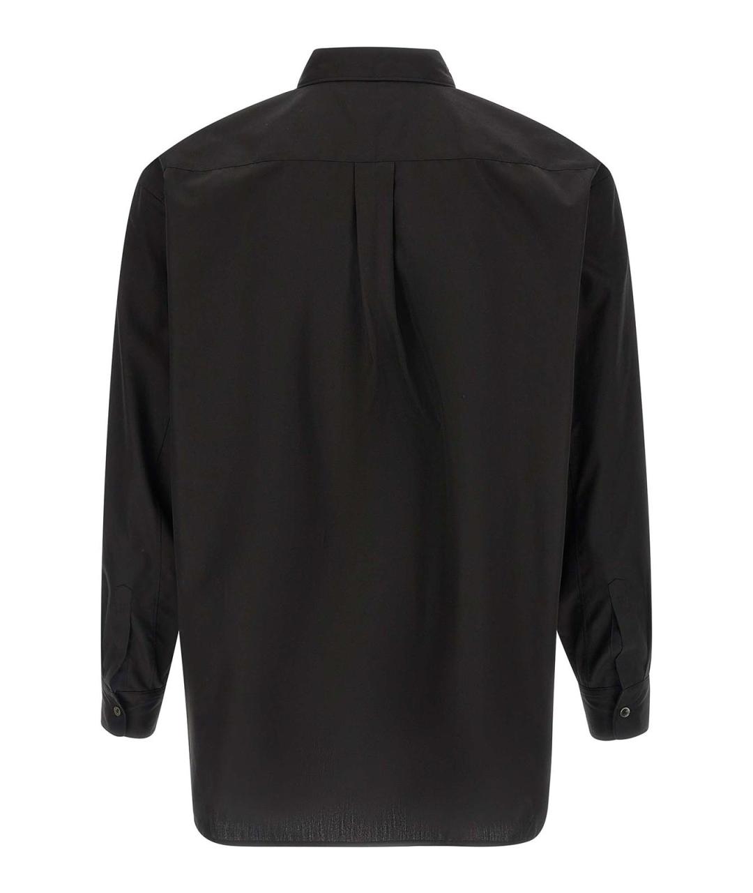 COMME DES GARÇONS HOMME PLUS Черная хлопковая кэжуал рубашка, фото 2