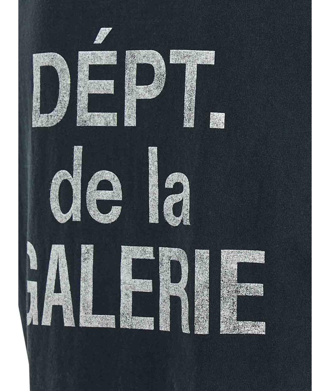 Gallery Dept Черная хлопковая футболка, фото 4