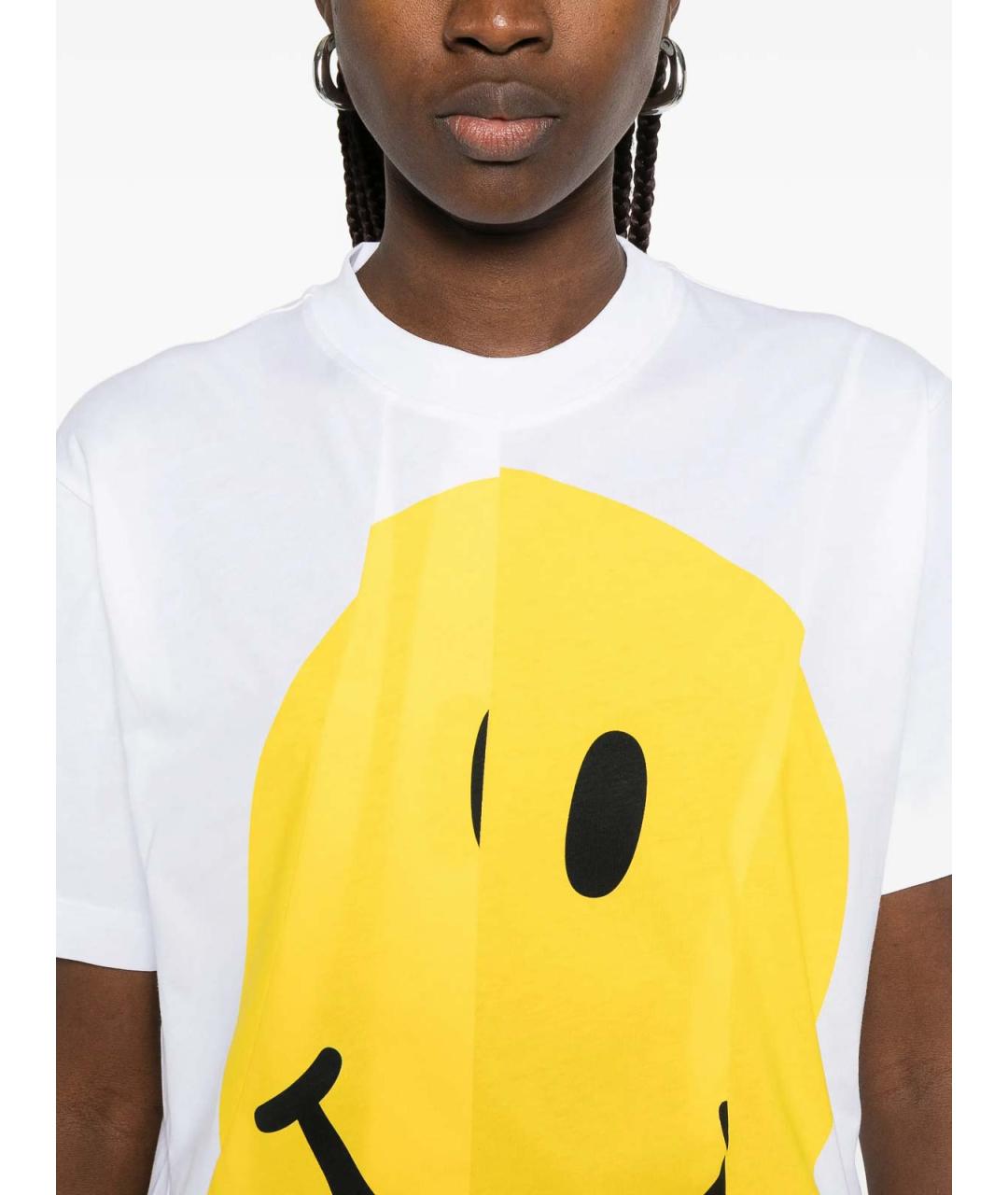 MOSCHINO Белая хлопковая футболка, фото 5
