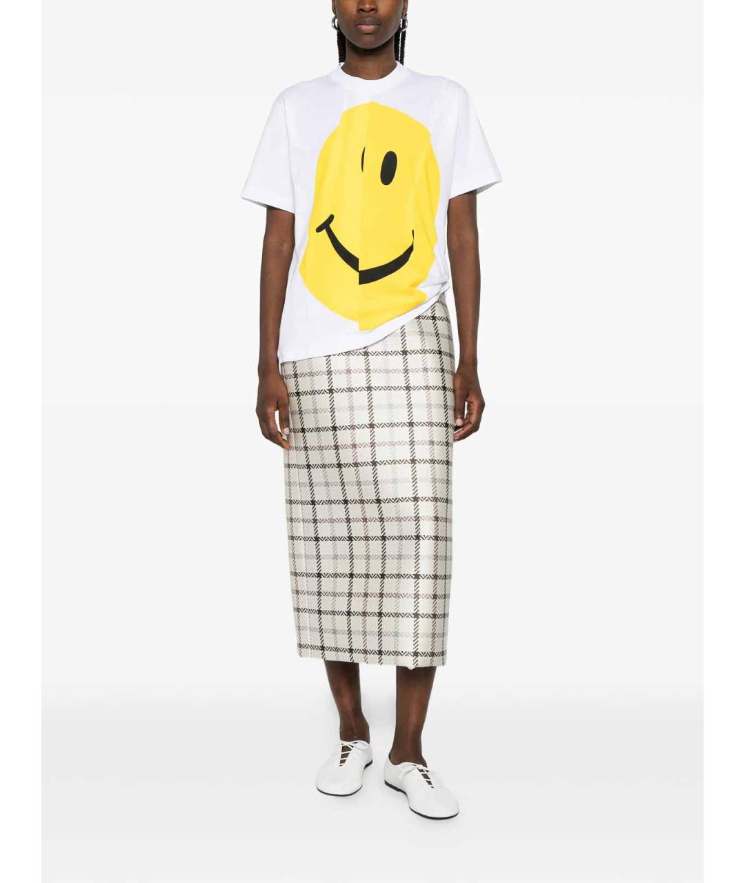 MOSCHINO Белая хлопковая футболка, фото 2