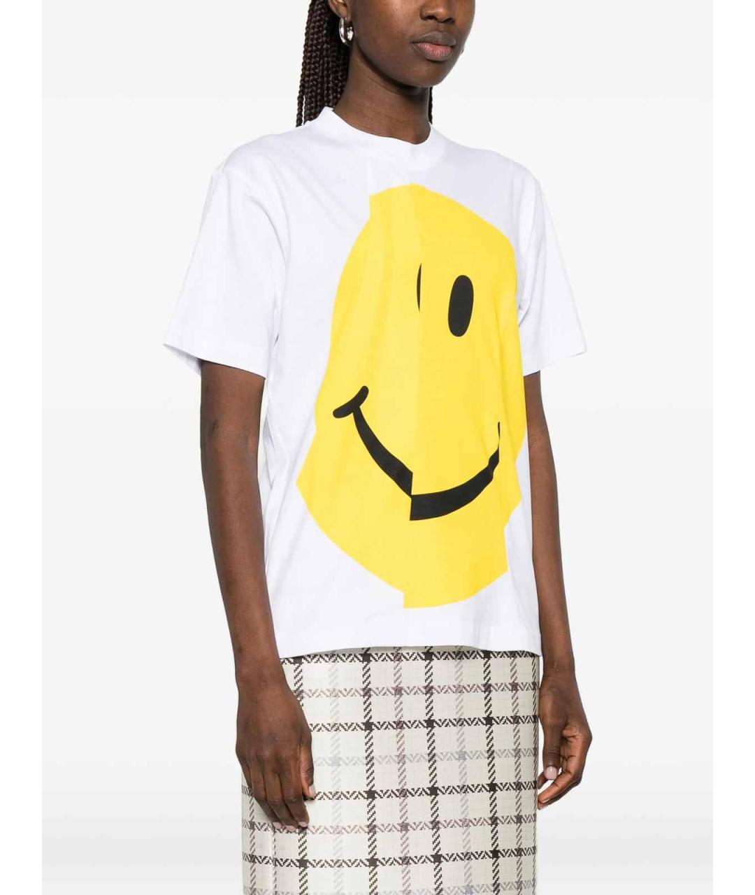 MOSCHINO Белая хлопковая футболка, фото 3
