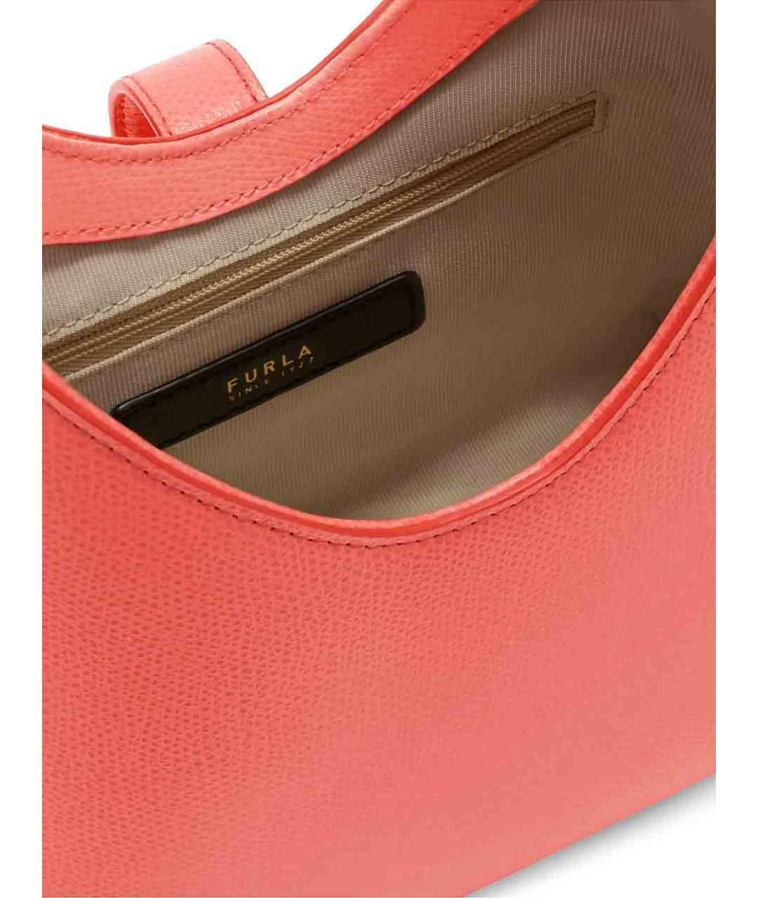 FURLA Розовая кожаная сумка через плечо, фото 5
