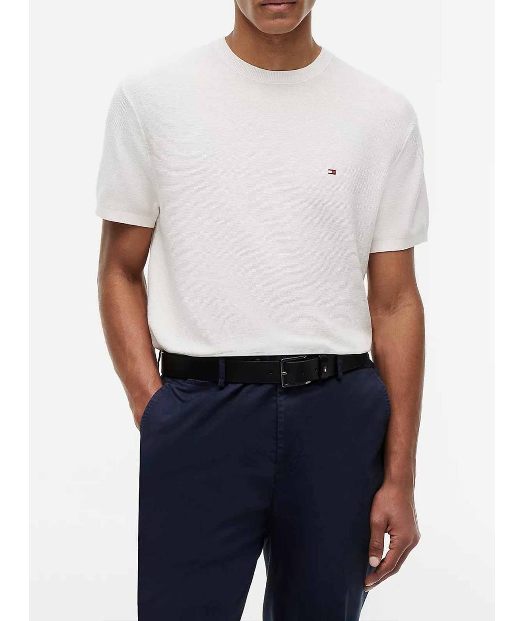TOMMY HILFIGER Белая хлопковая футболка, фото 2