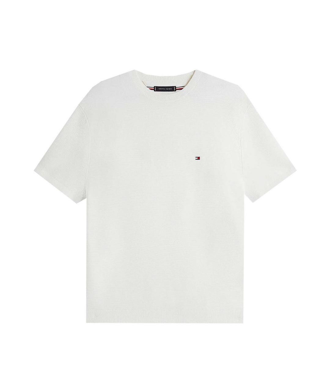 TOMMY HILFIGER Белая хлопковая футболка, фото 1