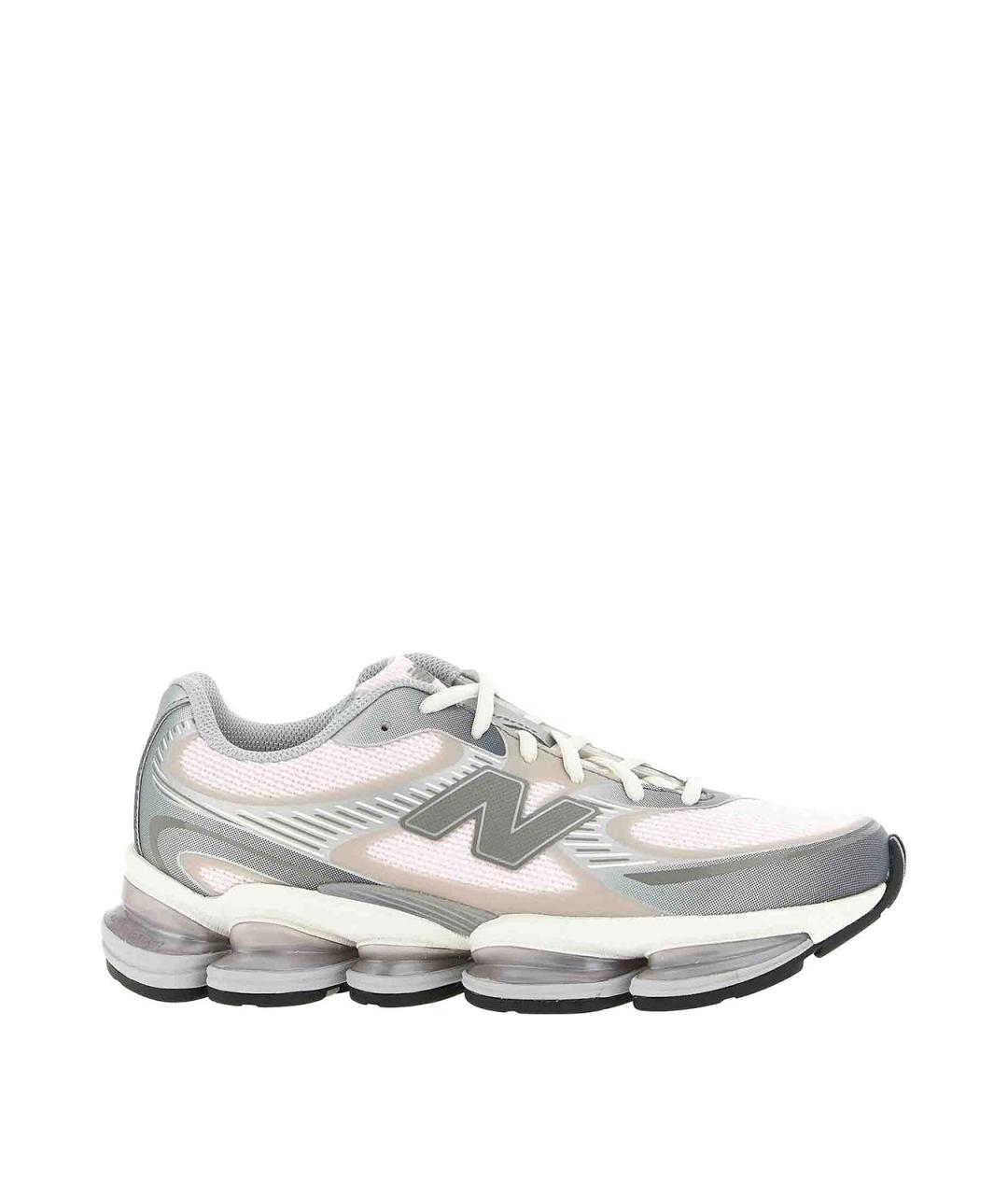 NEW BALANCE Серебряные текстильные низкие кроссовки / кеды, фото 1