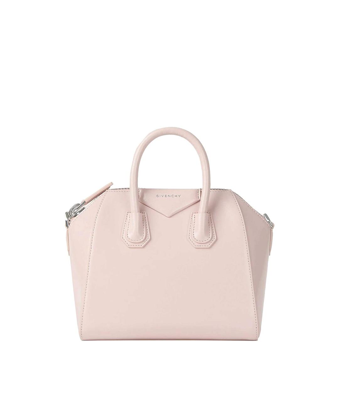 GIVENCHY Розовая кожаная сумка тоут, фото 1
