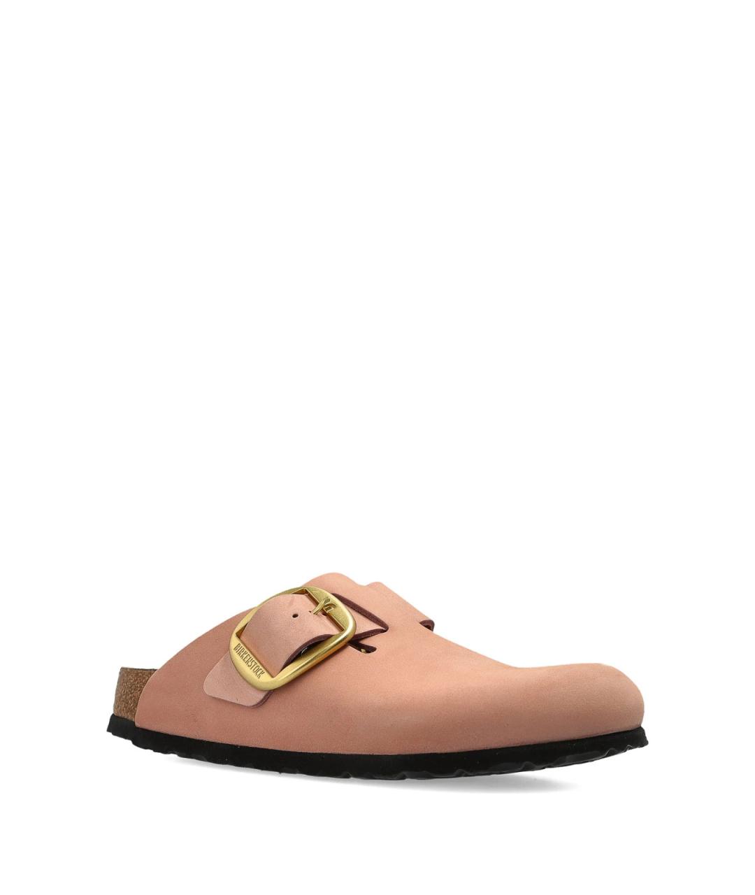 BIRKENSTOCK Бежевые замшевые сабо, фото 2