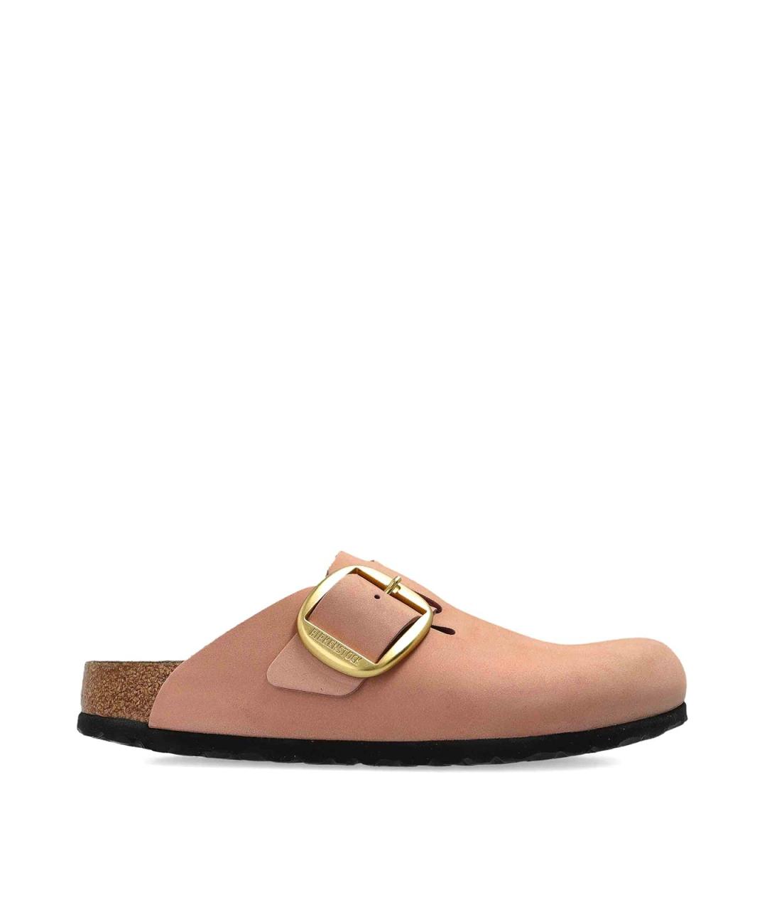 BIRKENSTOCK Бежевые замшевые сабо, фото 1