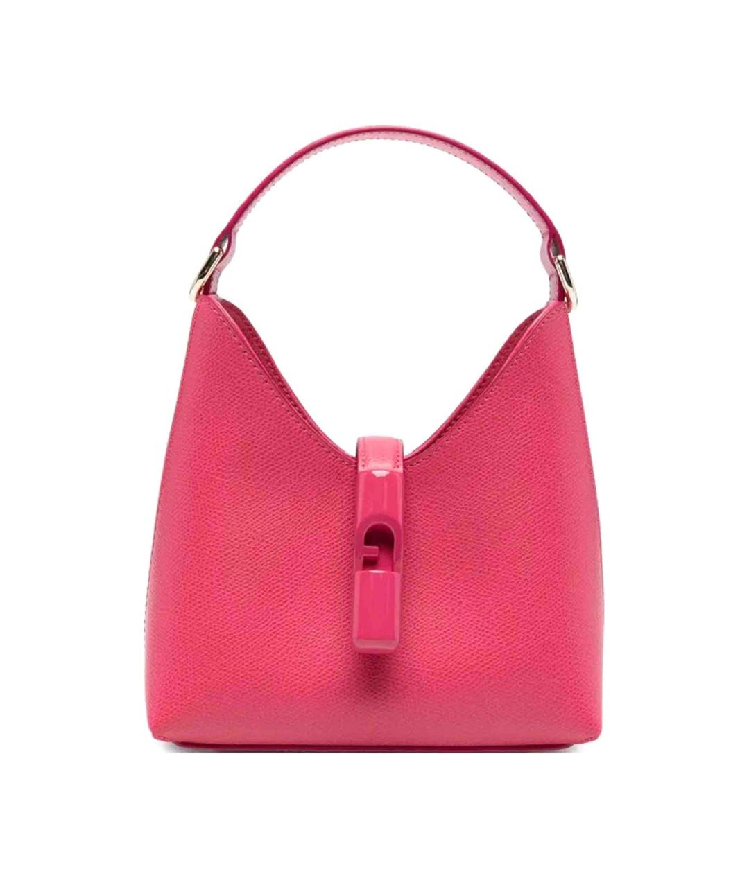 FURLA Розовая кожаная сумка через плечо, фото 1