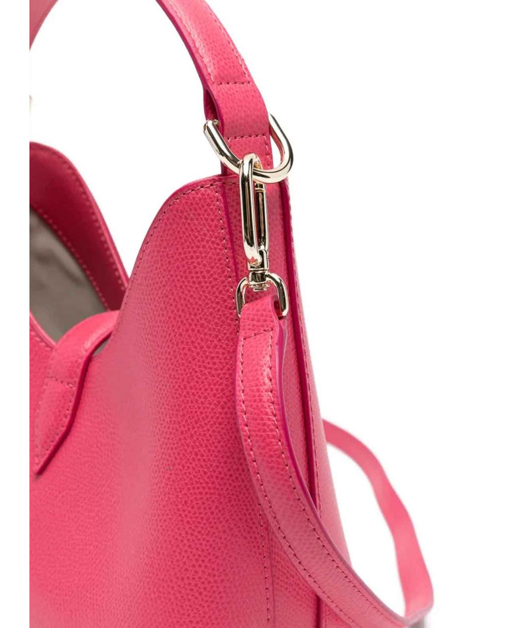 FURLA Розовая кожаная сумка через плечо, фото 4