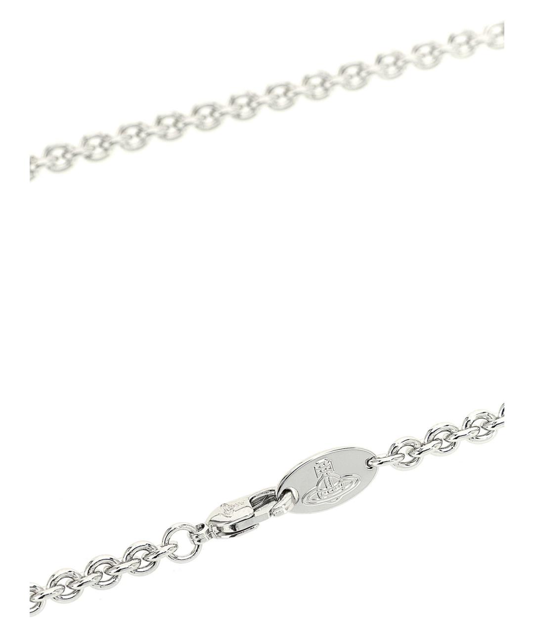 VIVIENNE WESTWOOD Серебряное металлическое колье, фото 3