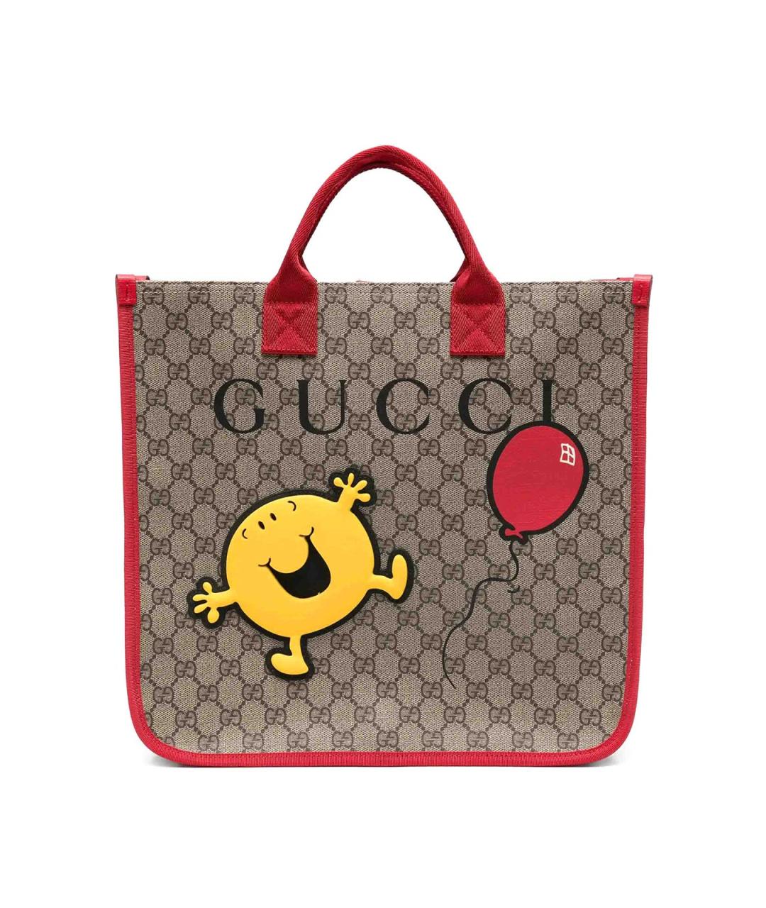 GUCCI Бежевая сумка тоут из канвы, фото 1