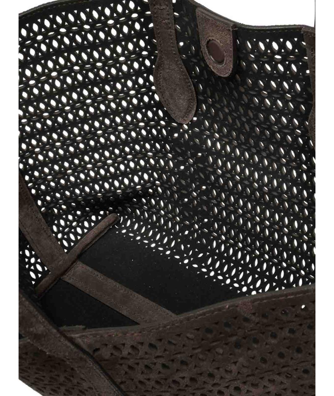 Gianni Chiarini Коричневая кожаная сумка тоут, фото 4