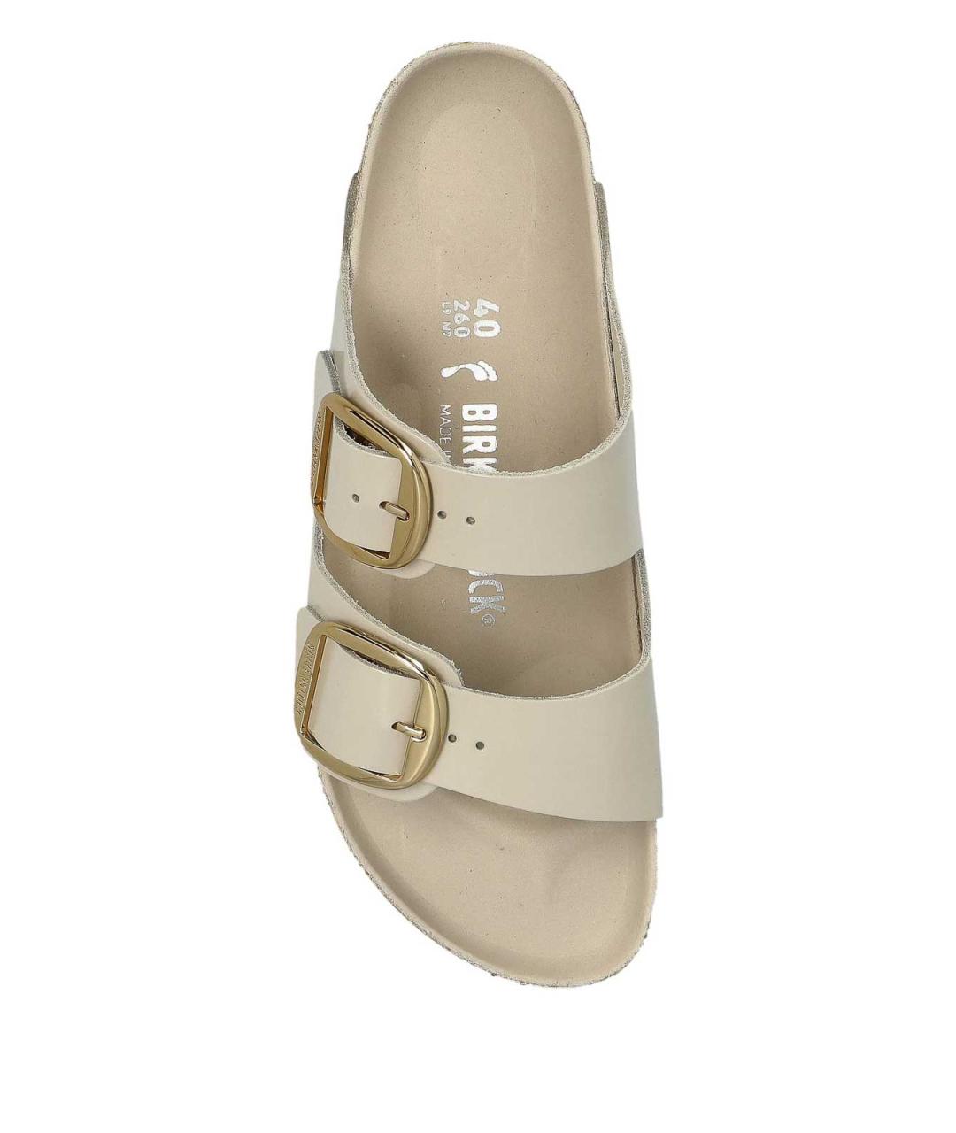 BIRKENSTOCK Серые кожаные сандалии, фото 3