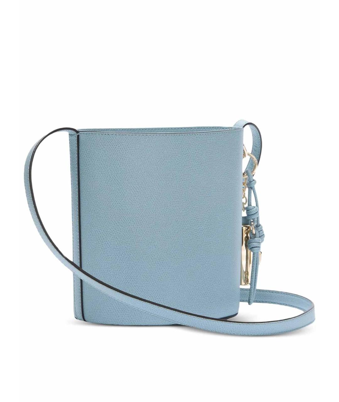 FURLA Голубая кожаная сумка через плечо, фото 2