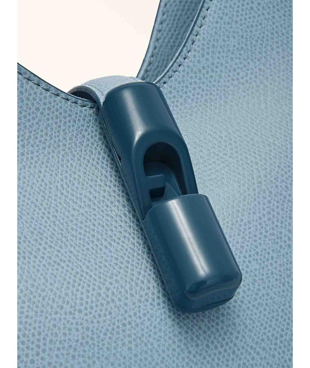 FURLA Голубая кожаная сумка через плечо, фото 4