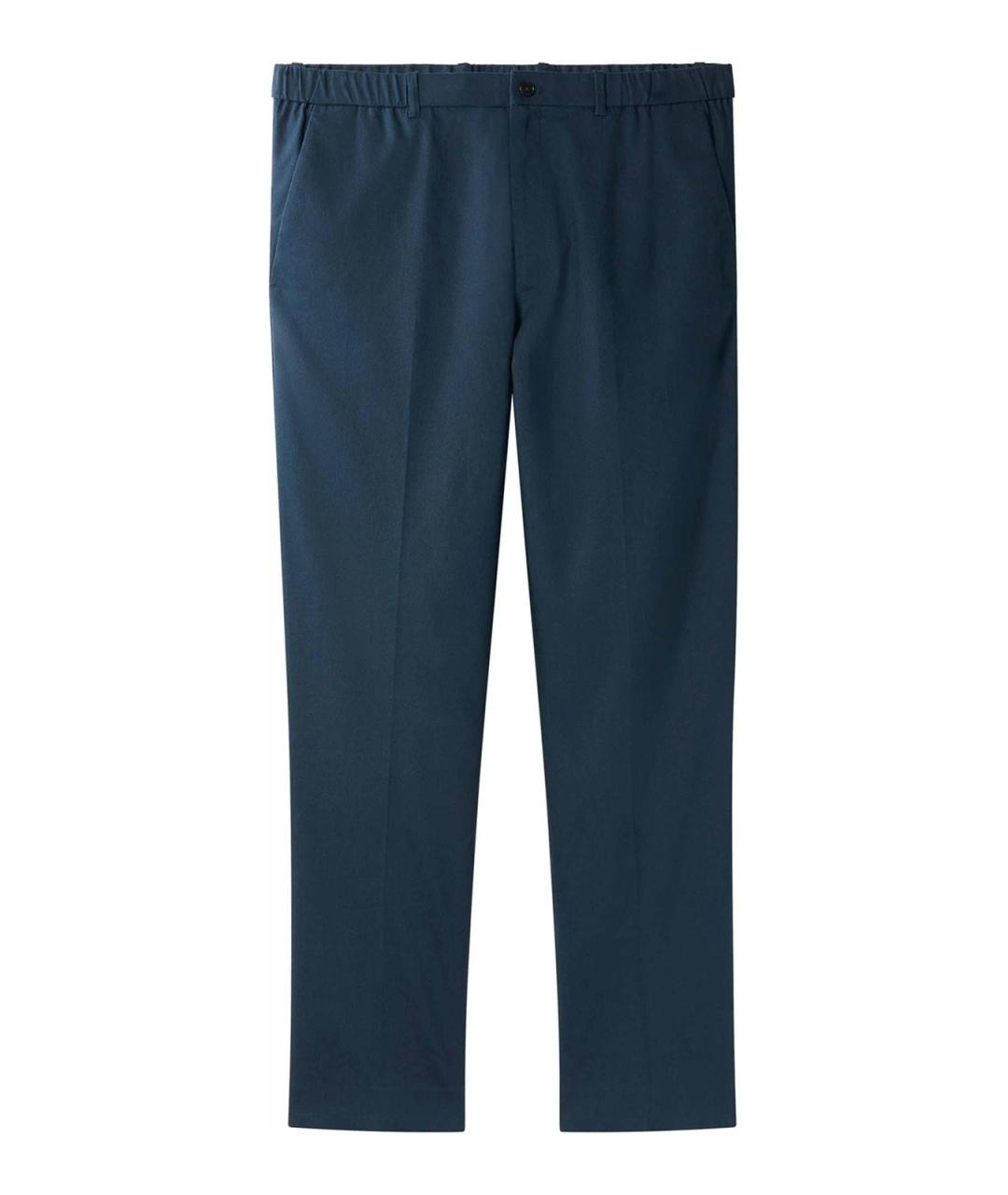 CALVIN KLEIN Синие льняные повседневные брюки, фото 1