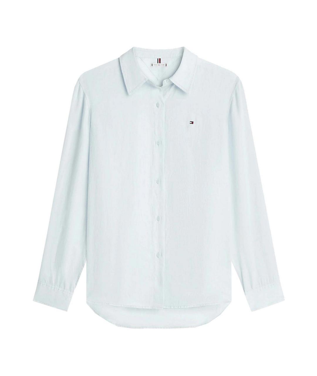 TOMMY HILFIGER Синяя льняная рубашка, фото 1
