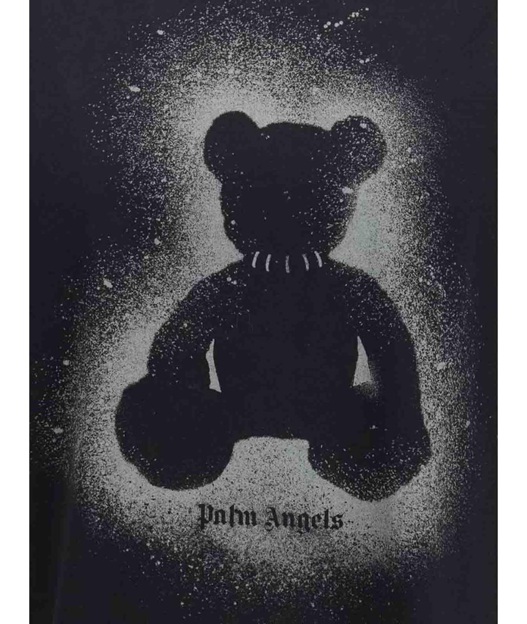 PALM ANGELS Черная хлопковая футболка, фото 3