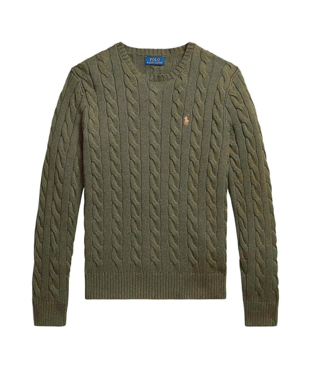 POLO RALPH LAUREN Черный хлопковый джемпер / свитер, фото 1