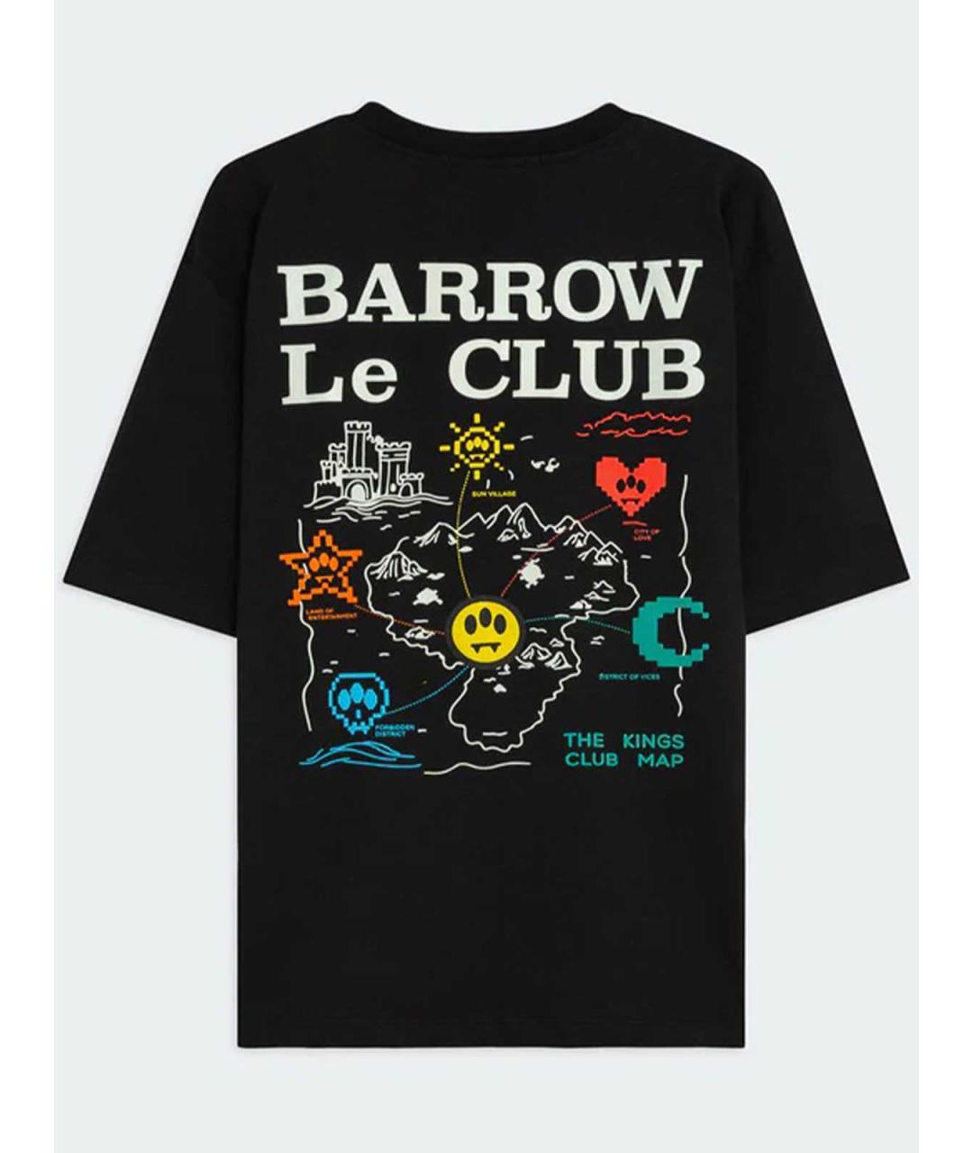 BARROW Черная хлопковая футболка, фото 2