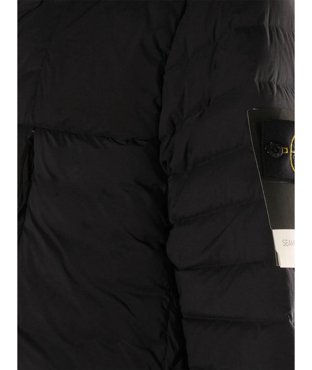 STONE ISLAND Черная полиамидовая куртка, фото 3