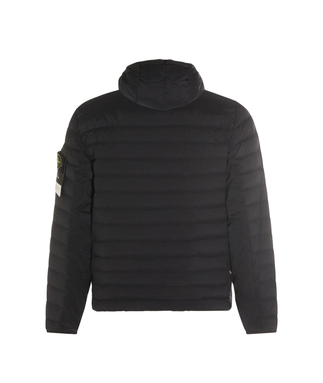 STONE ISLAND Черная полиамидовая куртка, фото 2