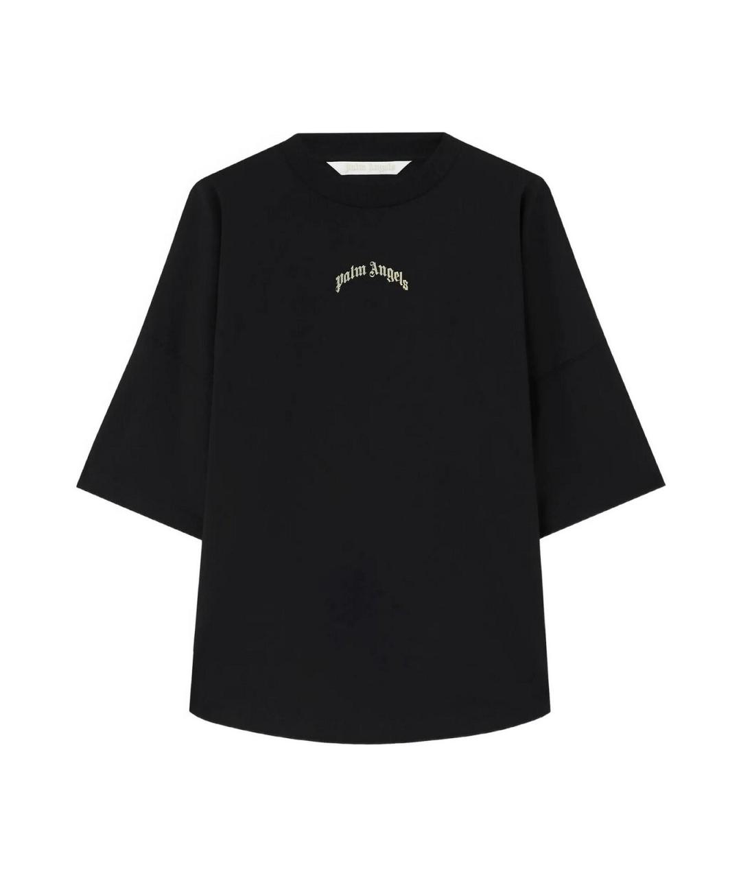 PALM ANGELS Черная хлопковая футболка, фото 1