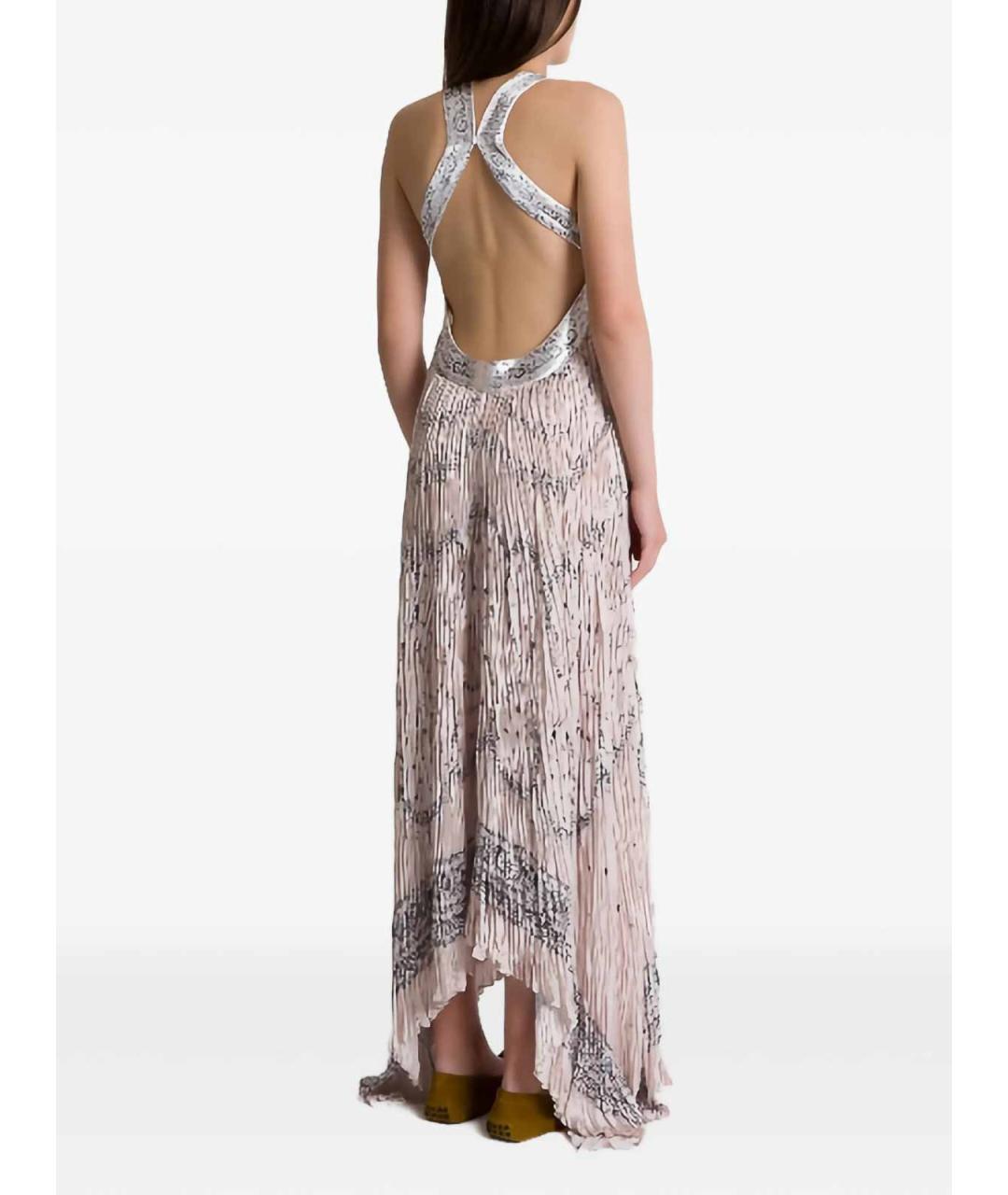 ALBERTA FERRETTI Мульти полиэстеровое повседневное платье, фото 3