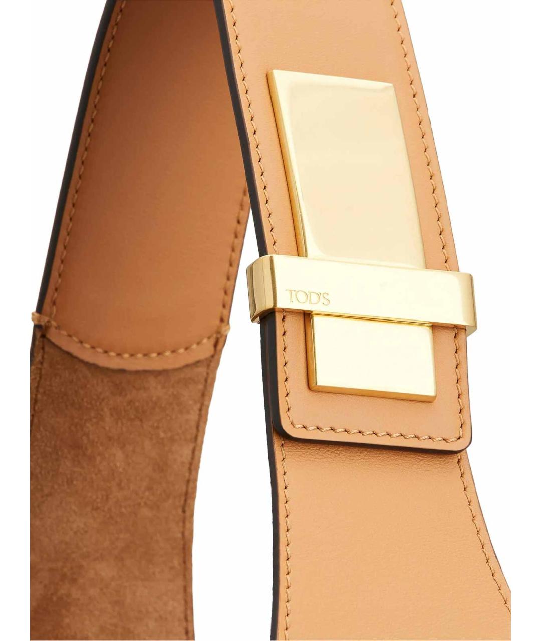 TOD'S Коричневая кожаная сумка тоут, фото 6