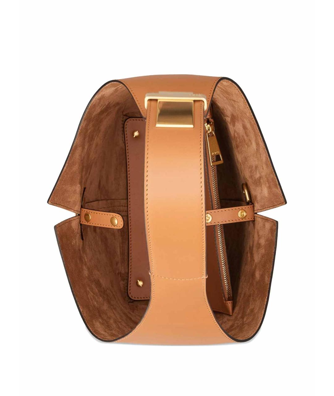 TOD'S Коричневая кожаная сумка тоут, фото 4