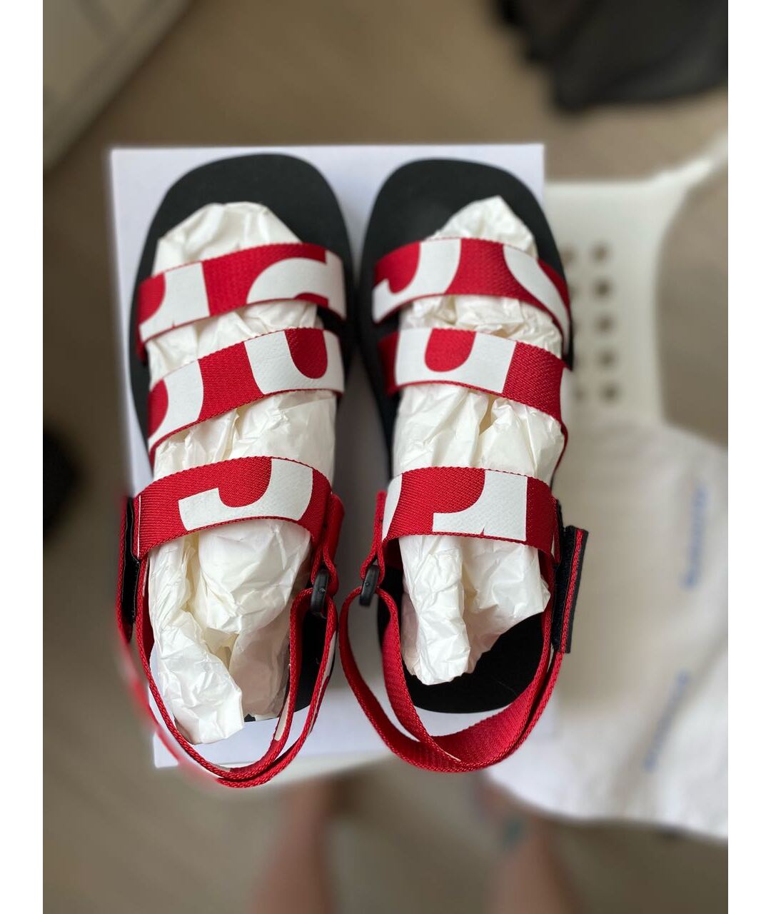 PROENZA SCHOULER Красные текстильные сандалии, фото 3