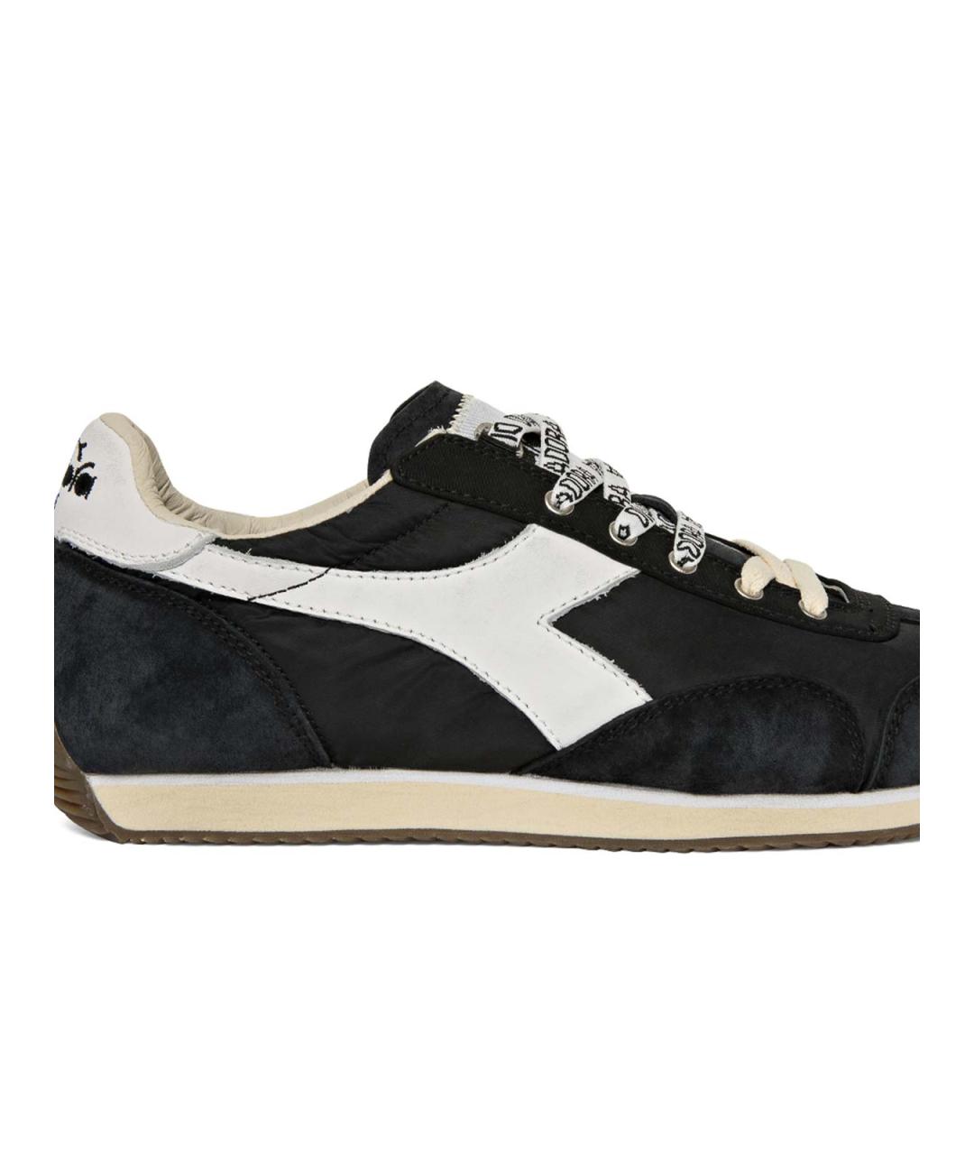 DIADORA HERITAGE Черные кожаные низкие кроссовки / кеды, фото 2