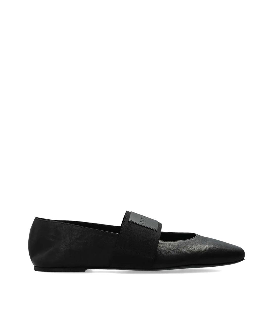 GIVENCHY Черные кожаные балетки, фото 1