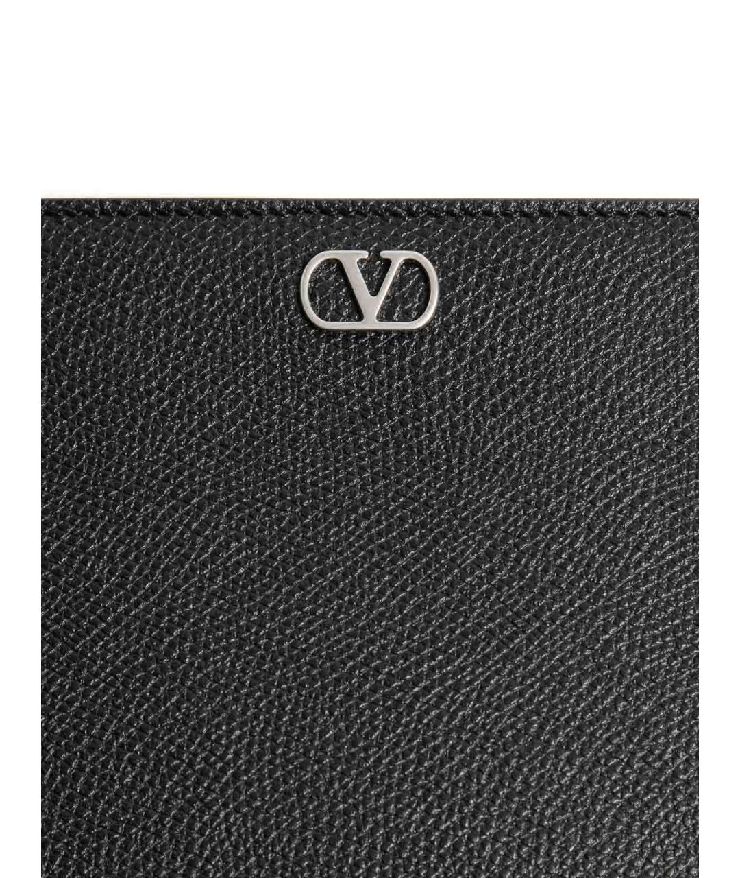 VALENTINO Черная кожаная папка для документов, фото 6