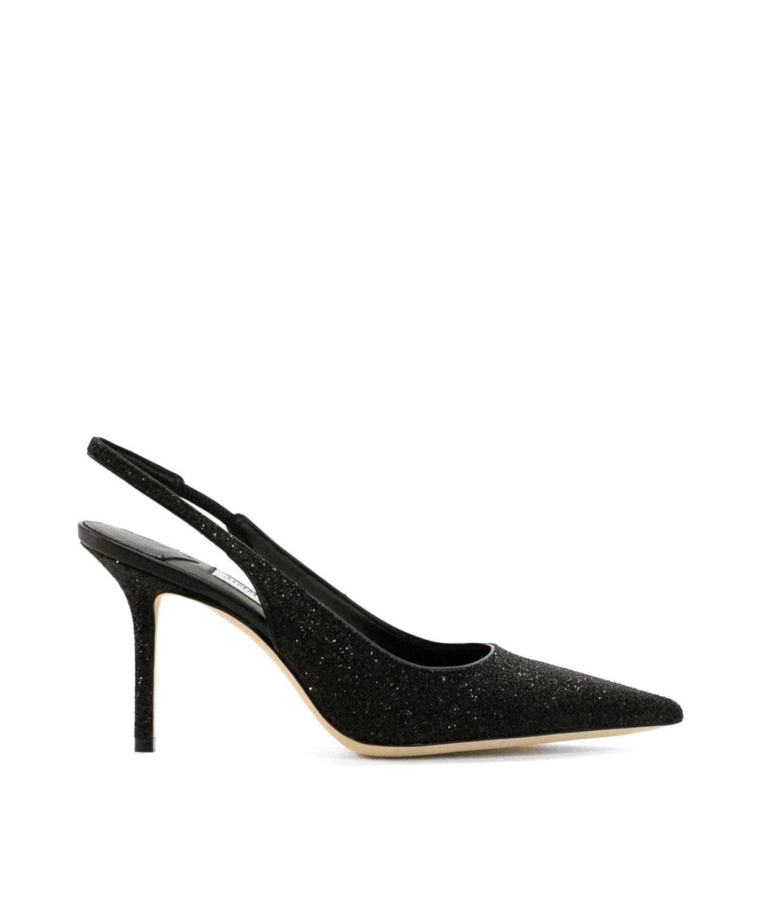 JIMMY CHOO Черные кожаные туфли, фото 1