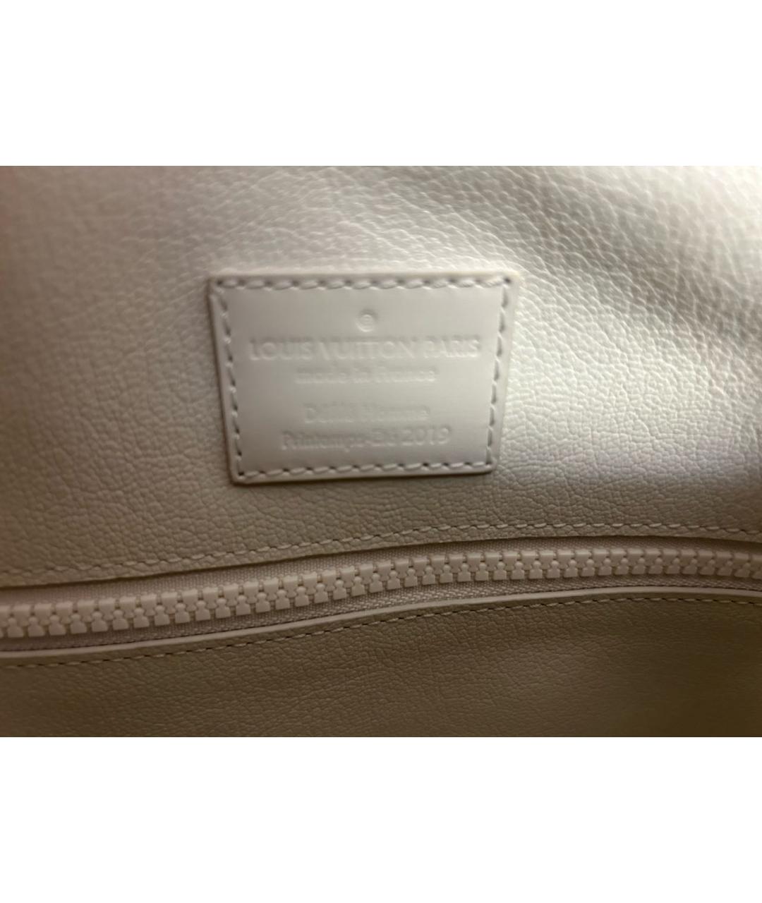 LOUIS VUITTON Бежевая меховая дорожная/спортивная сумка, фото 5