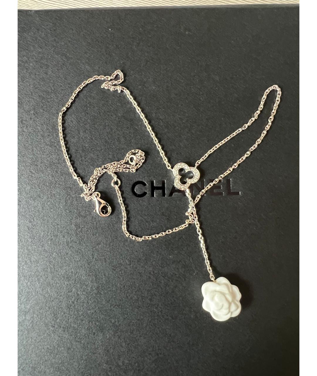 CHANEL Белая подвеска из белого золота, фото 5